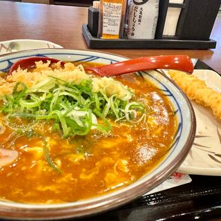 トマタマカレーうどん並イカ天トッピング(丸亀製麺横浜上白根)