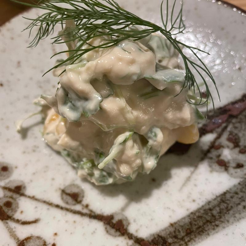 セロリとリンゴの白和え(サケトメシ 百春)