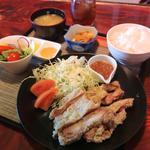 いわいどりの唐揚げ定食(天狗の宴前沢店)