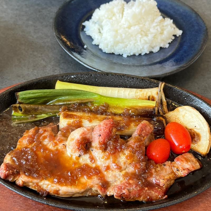 トンテキと焼きねぎセット(ねぎ福)