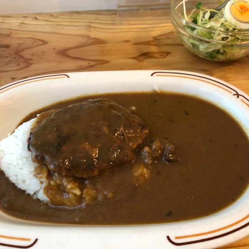 ハンバーグカレー(カレーと喫茶 でん)