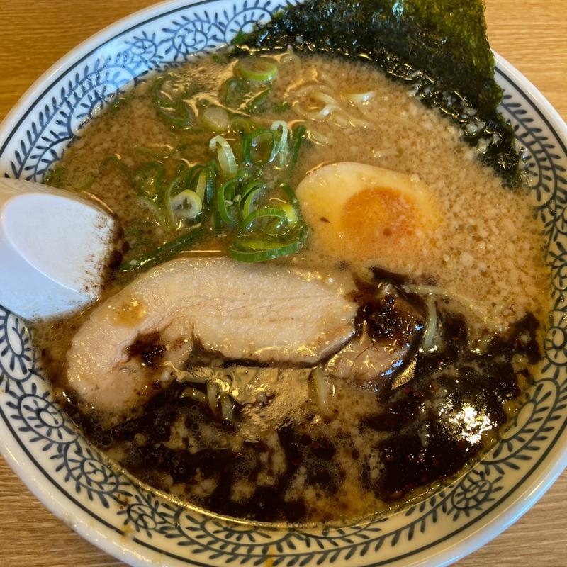 黒焦がしねぎ　熟成醤油とんこつラーメン(丸源ラーメン 羽曳野店)