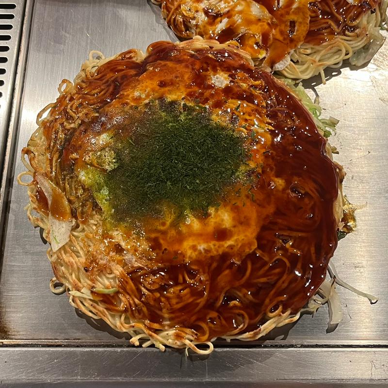 そば肉玉子　そばダブル(みっちゃん総本店 じぞう通り店 )