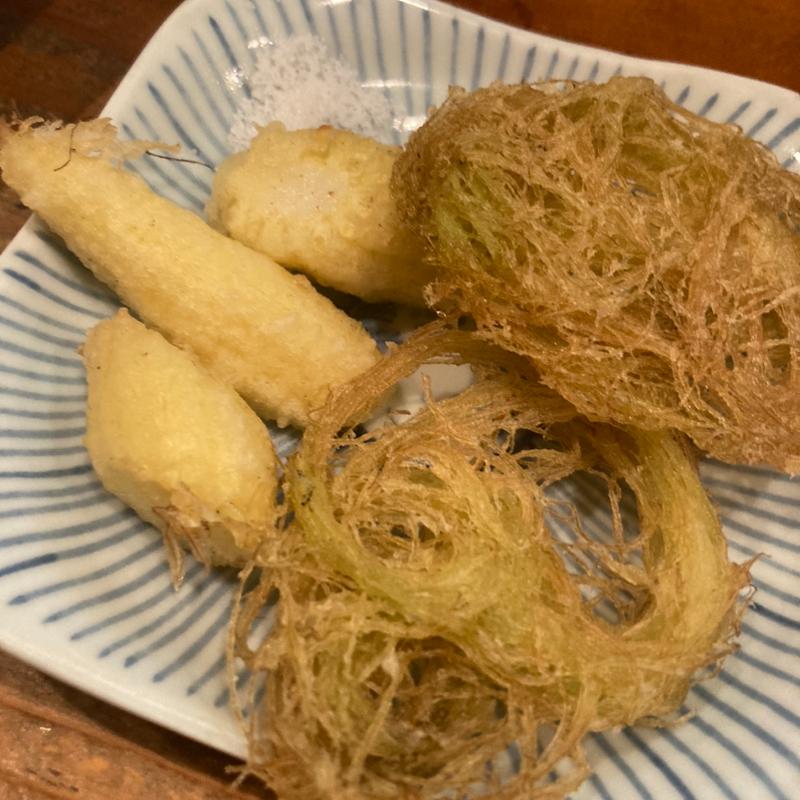 ヤングコーンの天ぷら(けご２の１４)