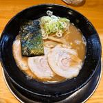 とん×しょうゆ　Wスープラーメン(宮崎とんこつラーメン 風来軒 大阪本店)