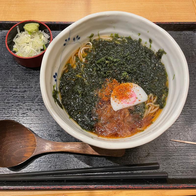 国産青海苔そば(そばいち ペリエ千葉店)