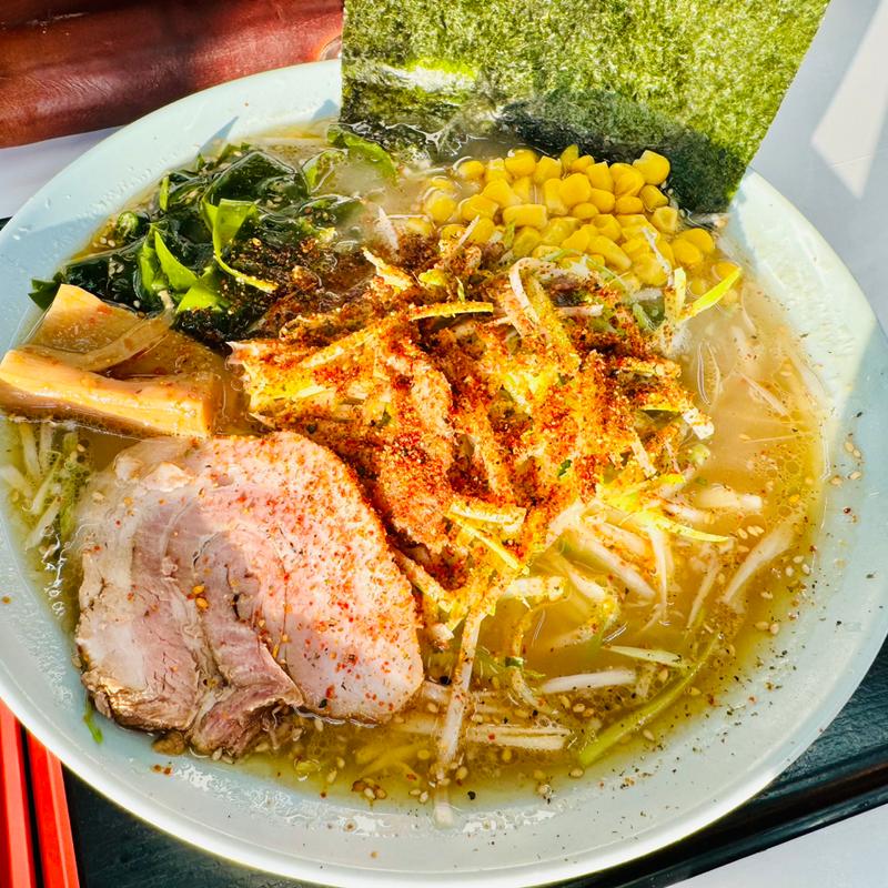 塩ネギラーメン＋BV7(ラーメンショップ北川辺店)