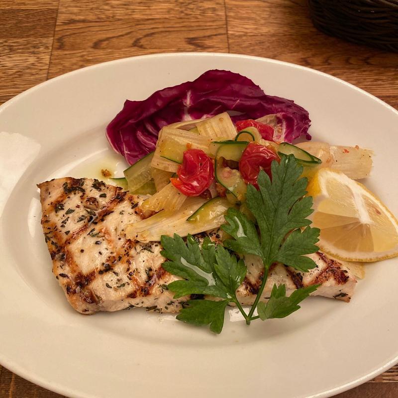 メカジキのグリル、ラタトゥイユ(CICADA)