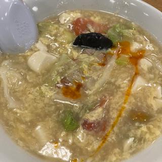 蕃茄酸辣湯麺(湯乃泉 草加健康センター)