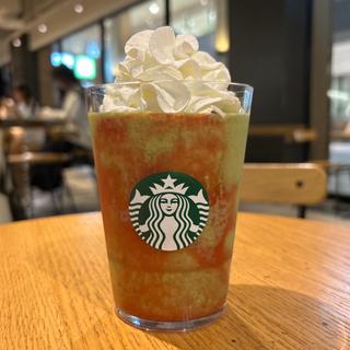 抹茶いちごクリームフラペチーノ(スターバックスコーヒー MONA新浦安店)