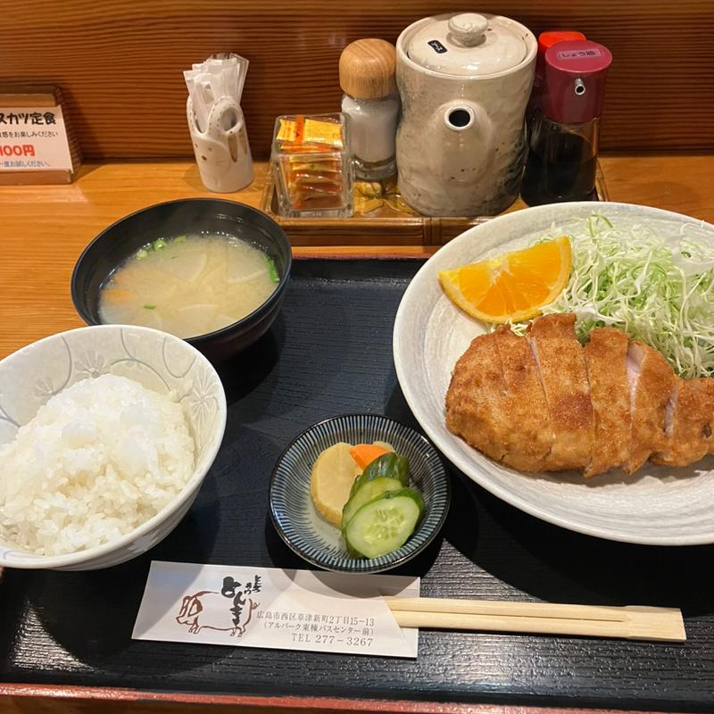 ロースかつ定食(とんき )