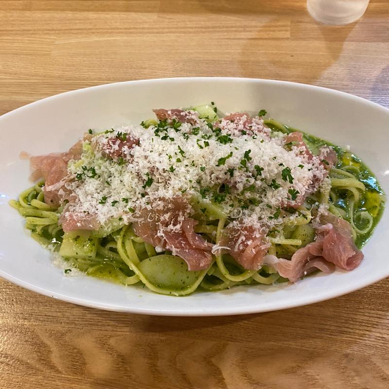 生ハムとじゃがいものジェノベーゼ(スパ吉)