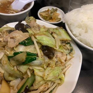 肉野菜炒め定食(萬楽飯店)