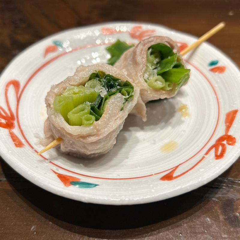 青ネギ巻き串(てしごと家 新浦安店)
