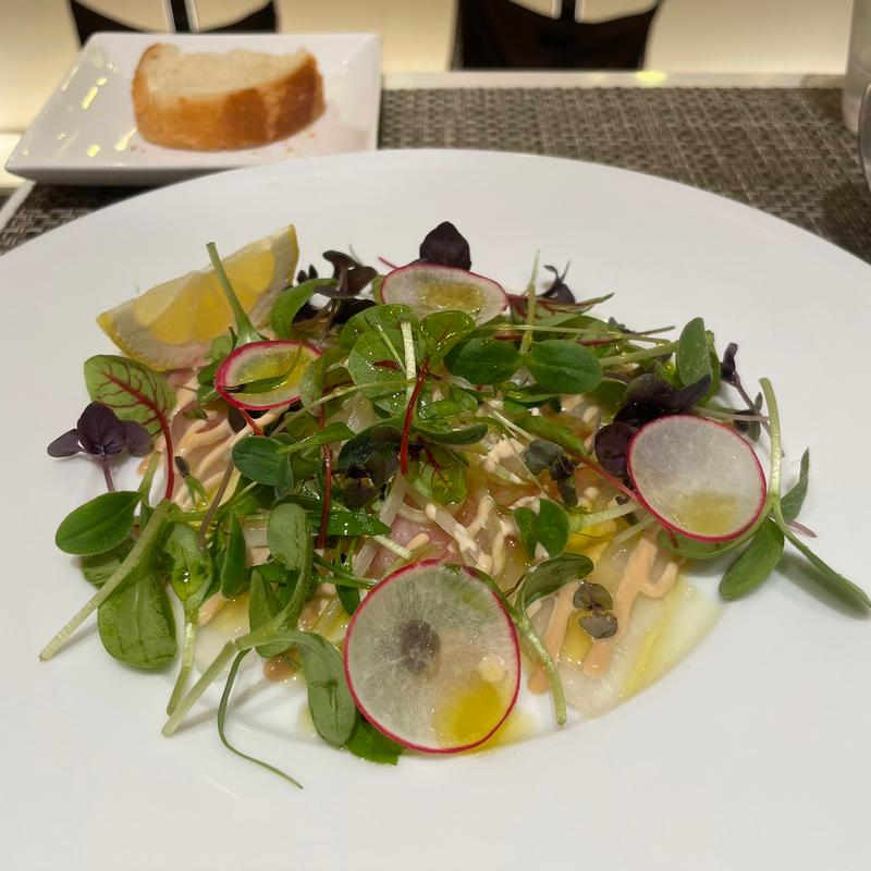 真鯛のカルパッチョ(キッチンステージ)