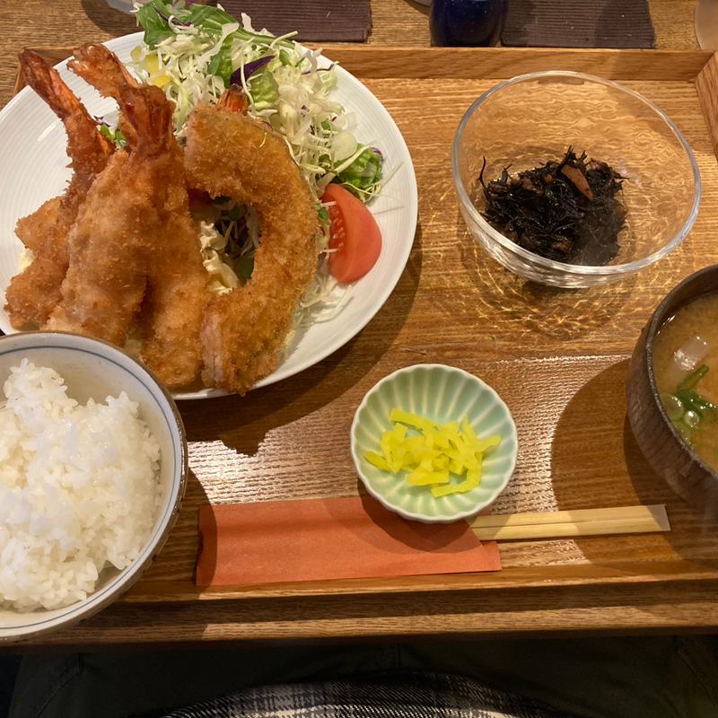 エビフライ定食(キッチン ほりぐち )