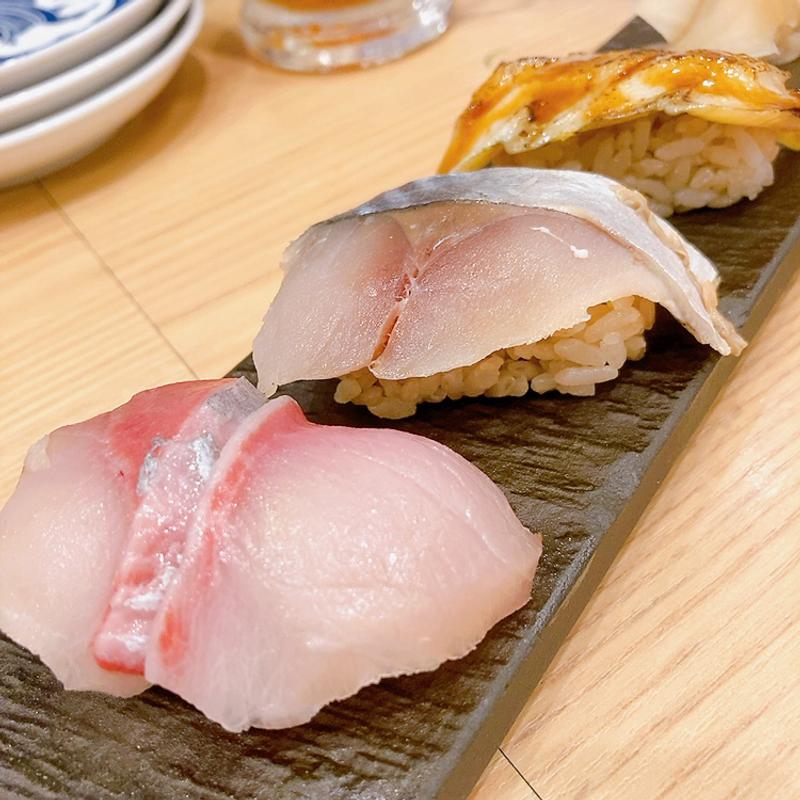 王道3貫(鮨・酒・魚 杉玉 うらぶくろ店)