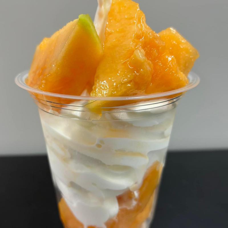 夕張メロン生パフェ(池袋東武百貨店 大北海道展)