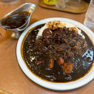 ブラック野菜カレー 15辛 唐揚げ(ラホール秋葉原店)