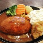 ハンバーグ＆チキン南蛮(タカサキハンバーグ)