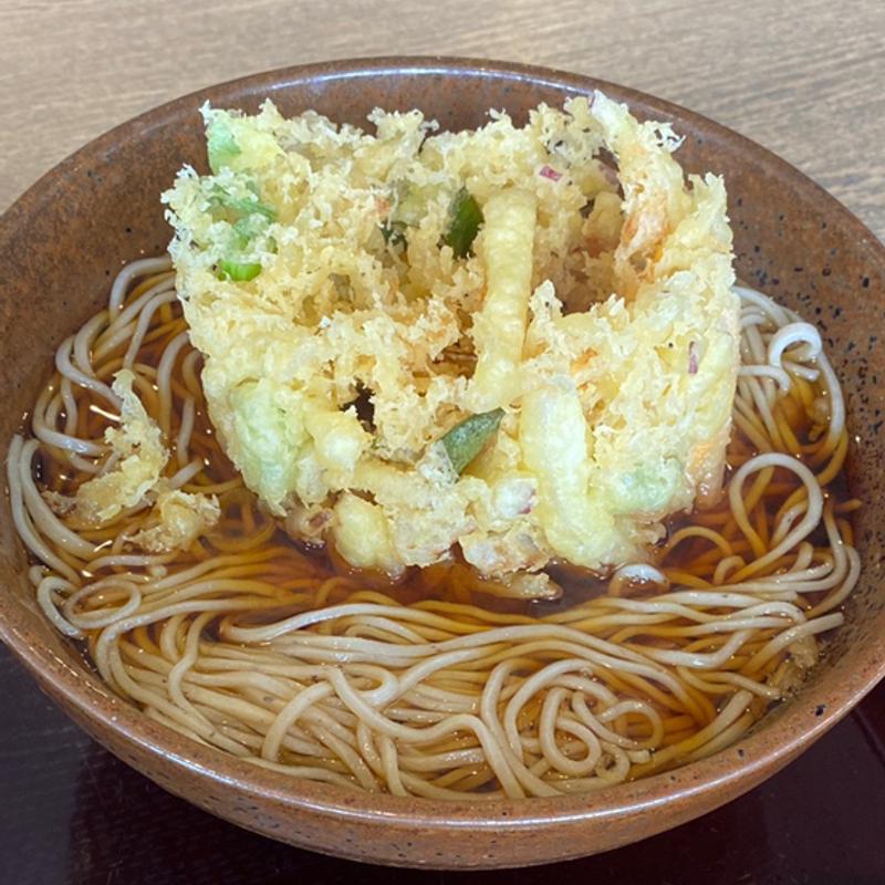 かき揚げそば(十割そば会 新潟小針店)
