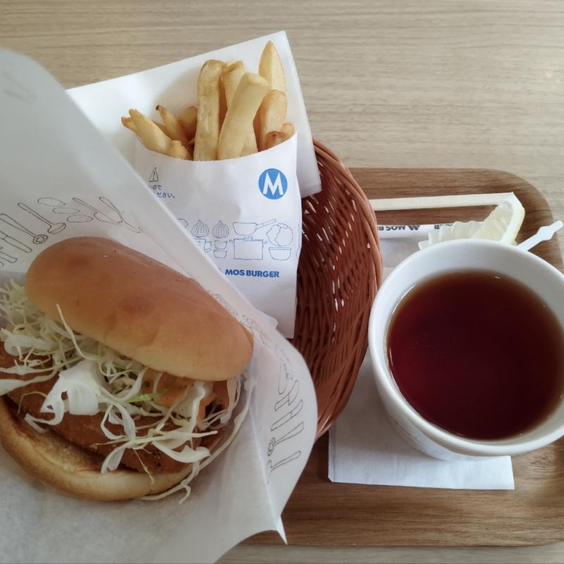 昼割セット(チキンバーガー)(モスバーガー 亀有北口店)