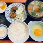 豚汁セット　おちょぼライス
