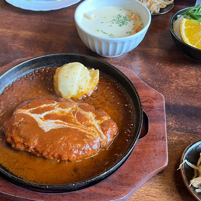 ハンバーグセット(民芸レストラン 盛よし)