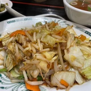 野菜炒め定食(日高屋 久米川南口店)