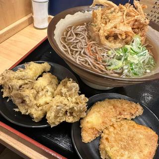 かき揚げそば 舞茸天 かぼちゃ天(大船そば)