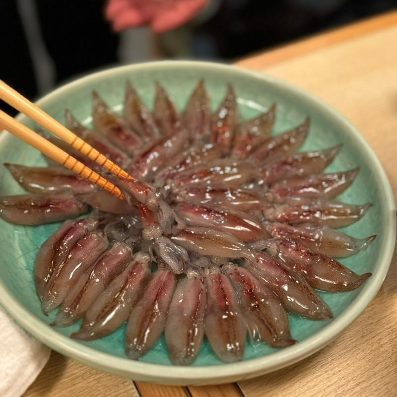 ほたるイカしゃぶしゃぶ(旬魚・季楽)