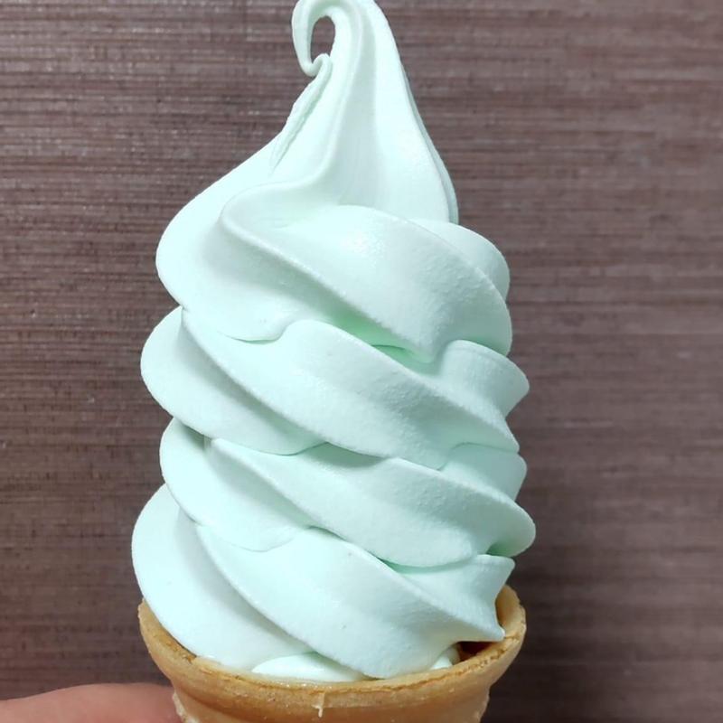 わさびソフトクリーム(伊豆わさびミュージアム)