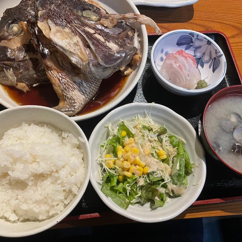 タイのあら煮小刺身(秋葉原漁港 快海 （あきはばらぎょこう かいかい）)