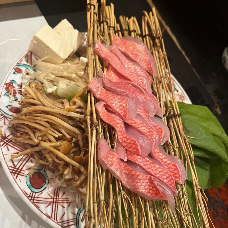 金目鯛のしゃぶしゃぶ(多満喜)