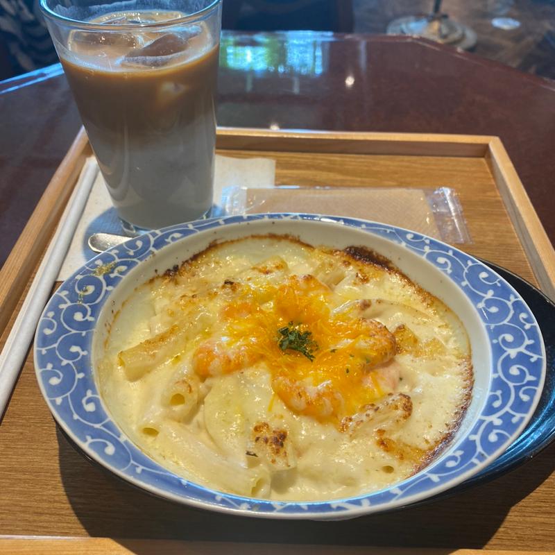 海老と四種チーズのマカロニグラタン(神乃珈琲 川崎有馬店)