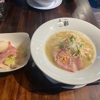 泡白湯 (全部のせ)(らぁ麺 十彩)