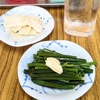 わらびのおひたし シナチク(双葉食堂 )