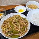 山クラゲ炒め定食