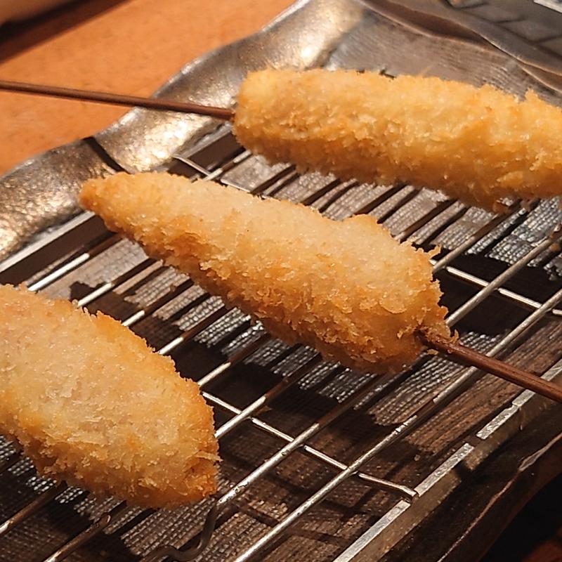 ヤングコーンの豚巻き(きんはる 代々木上原店)