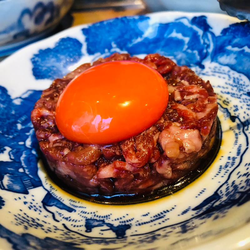 和牛ユッケ_おまかせコース(焼肉上畜 鹿児島店)