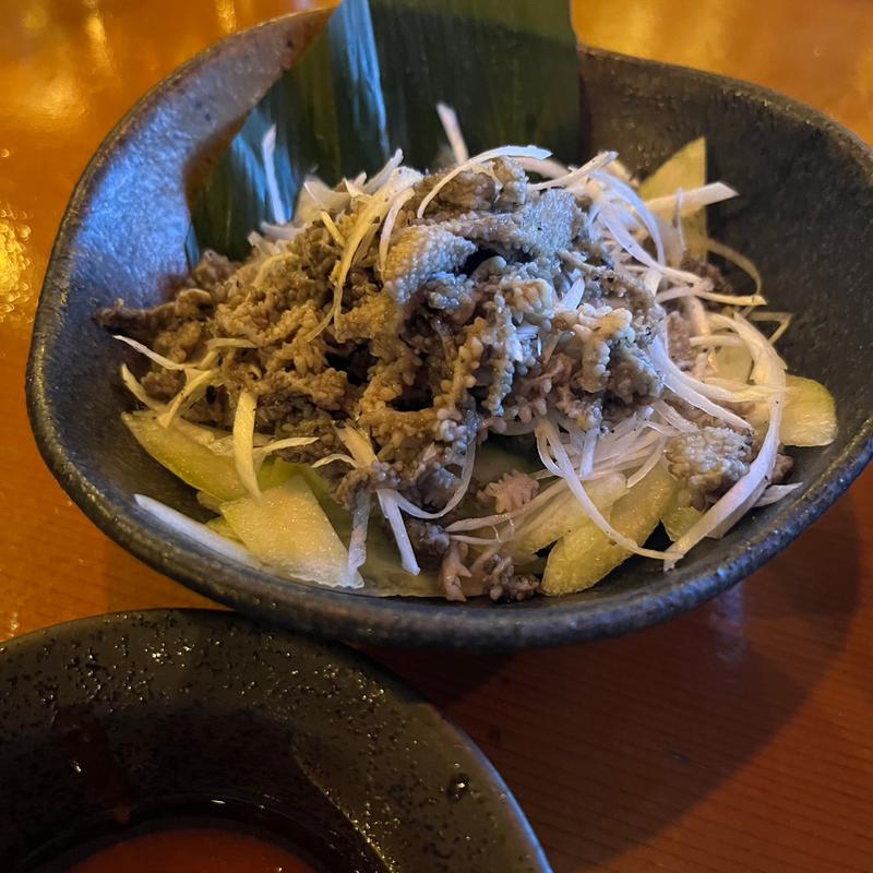 せんまい刺し(焼酎bar 甚 japanese spirits & japanesewhisky)