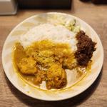 レギュラーカレーあいがけ(辛口飯屋 森元 )