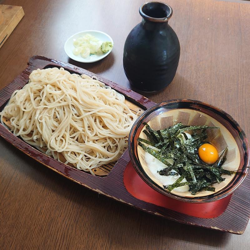 とろろそば＋大盛り(松月庵井泉店)