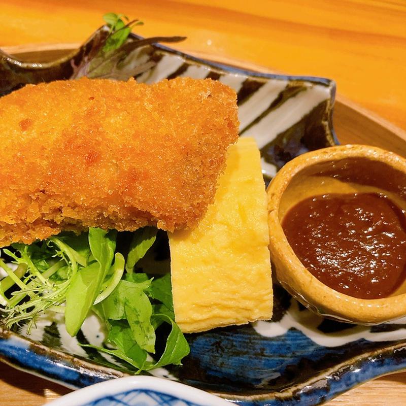 アジフライ・玉子焼き（田心のお昼ごはん）(田心)