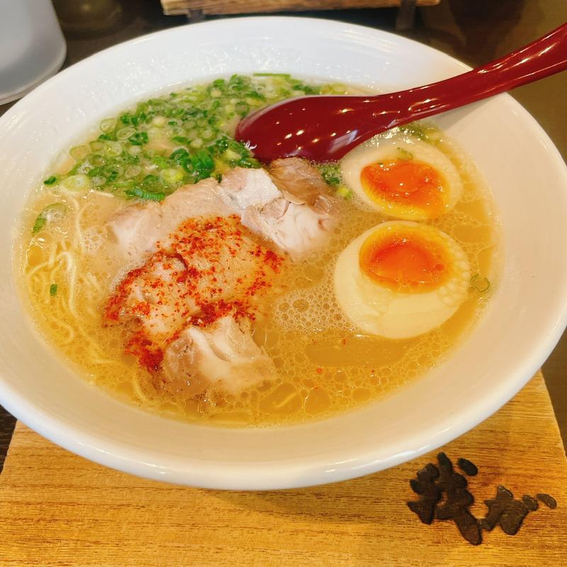 味玉らーめん(麺屋我ガ 天神店（めんやがが）)