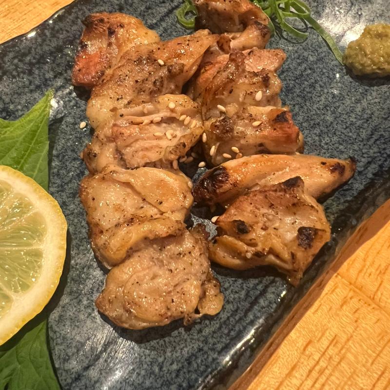 鶏ハラミ炭火焼き(やきとりやさんあっ鶏)