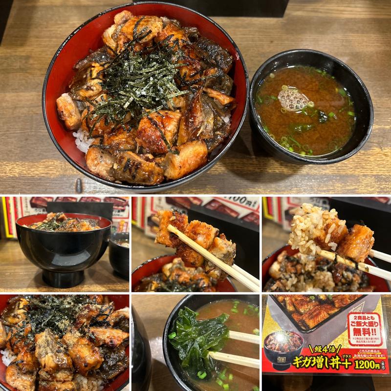 ギガ増し丼＋(名代 宇奈とと 中野店)