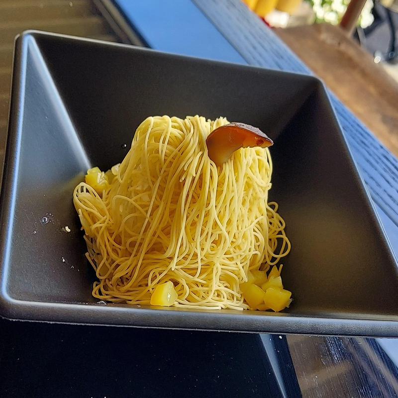 モンブラン栗きんとんソフトクリーム(ちこり村)