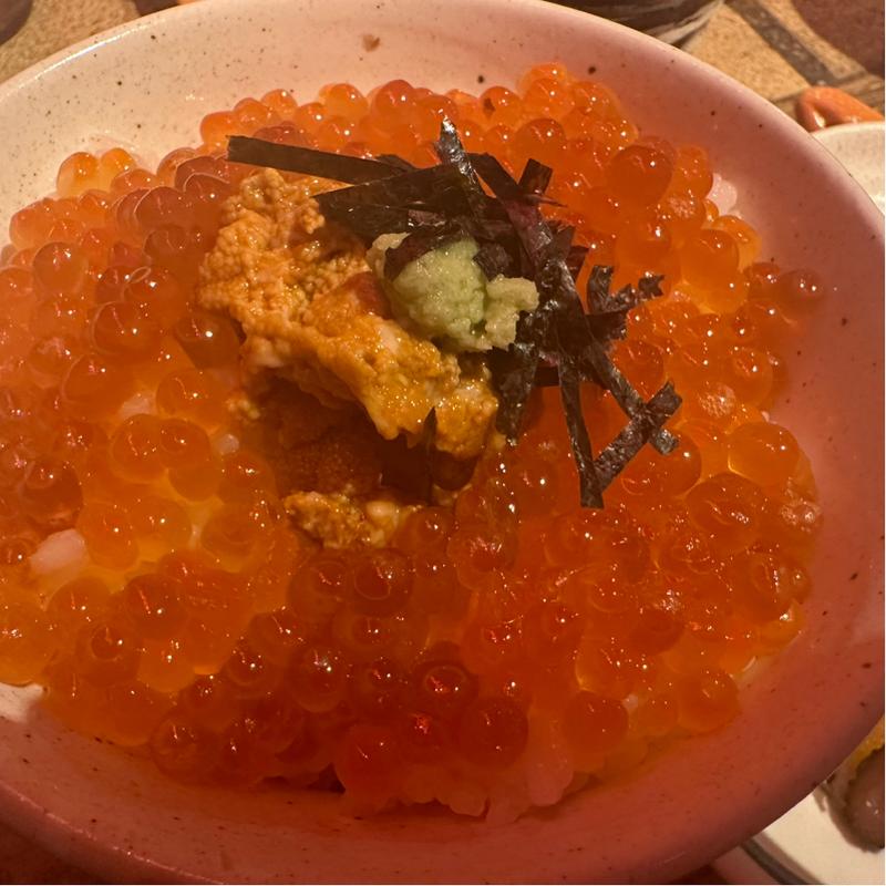 雲丹・イクラ合盛り丼(銭函バーベキュー 銀座店)