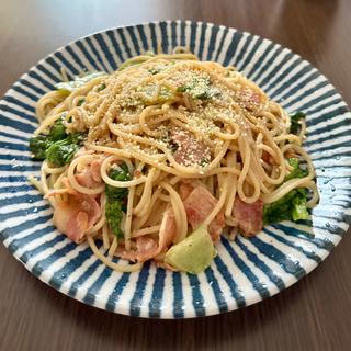 グリーンリーフとベーコンのマヨ風味パスタ(ベルクス 東墨田店)